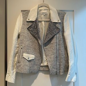 Sandro Tweed Moto Jacket